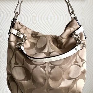COACH Signature Sateen Brooke Hobo Bag - F17183